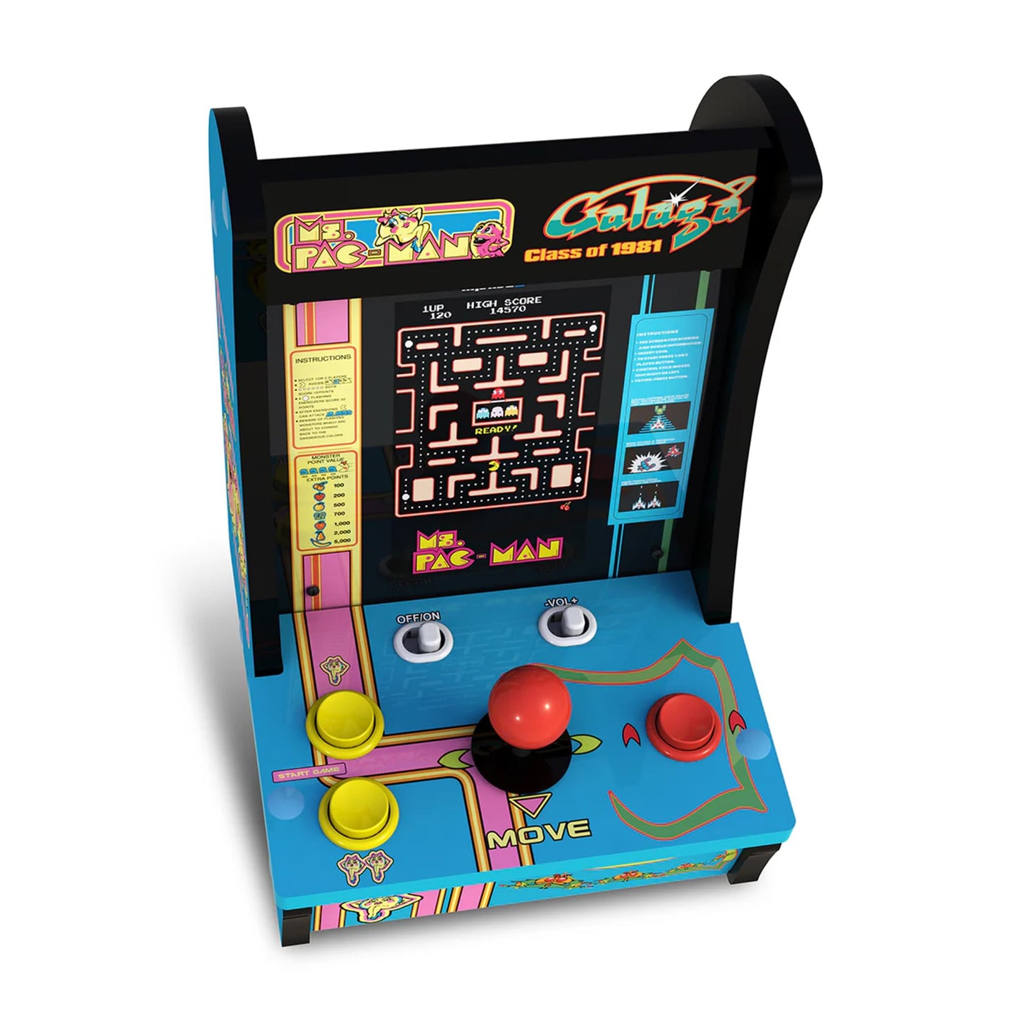 Back view of Arcade1Up Countercade with battery compartment