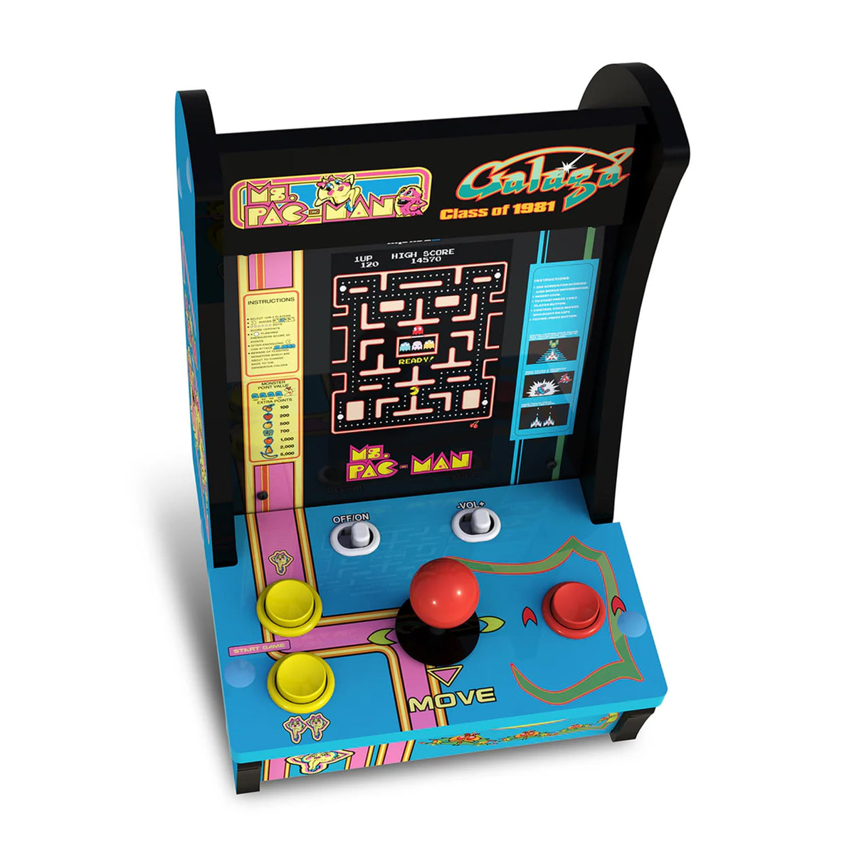 Back view of Arcade1Up Countercade with battery compartment