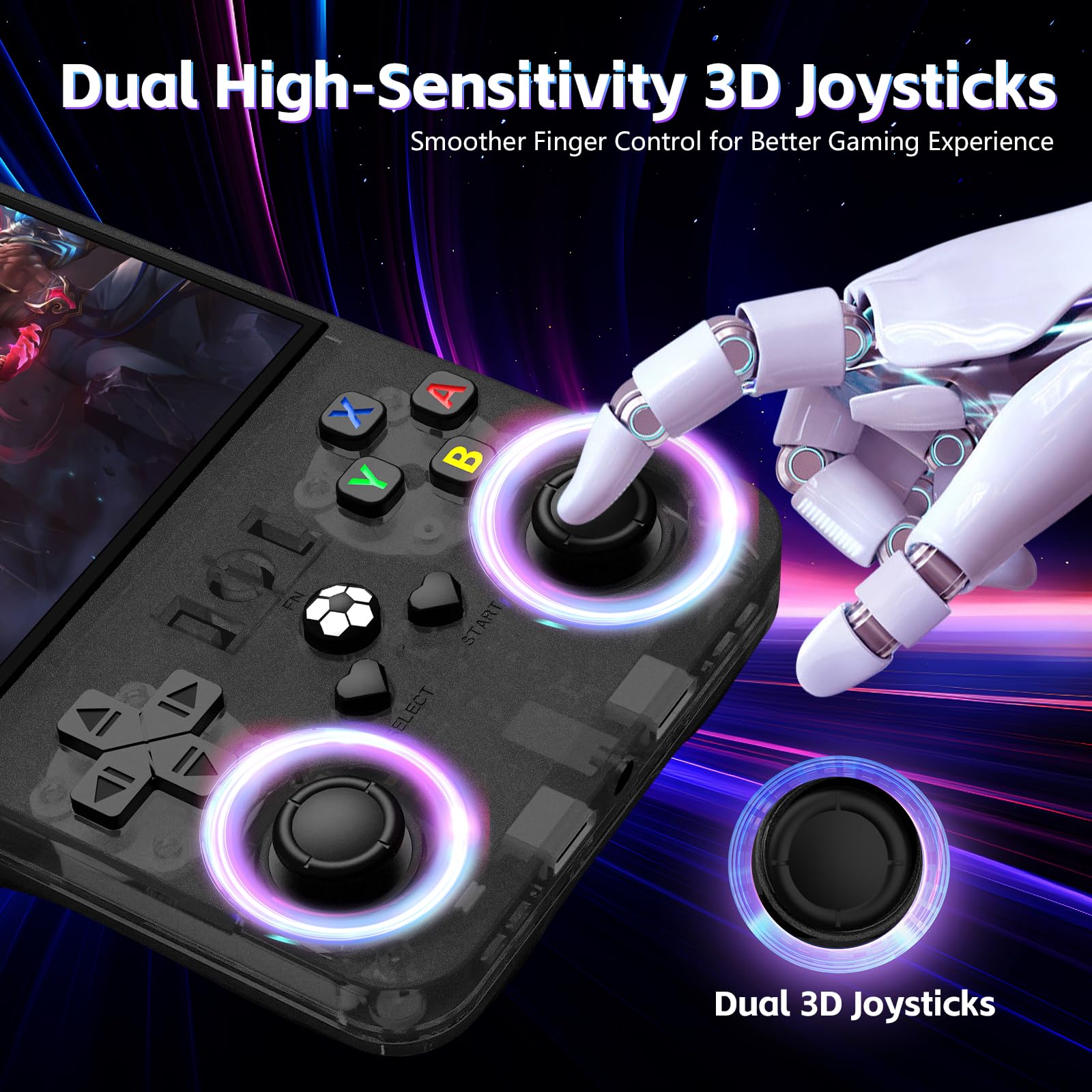 Aislpc R36MAX gaming console screen displaying classic game graphics