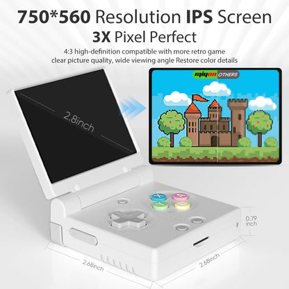 Miyoo Mini Flip portable console closed shell design