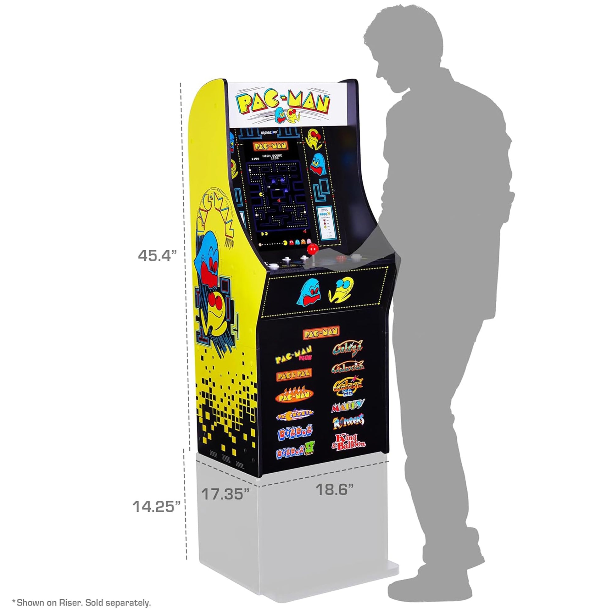 Arcade1Up Pac-Man Classic SE control panel with joystick