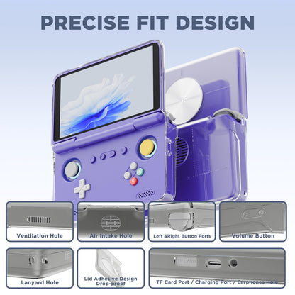 Side profile of Retroid Pocket Flip 2 case showing precise button cutouts