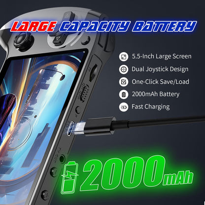Side profile of Kasak X9 console with Type-C charging port