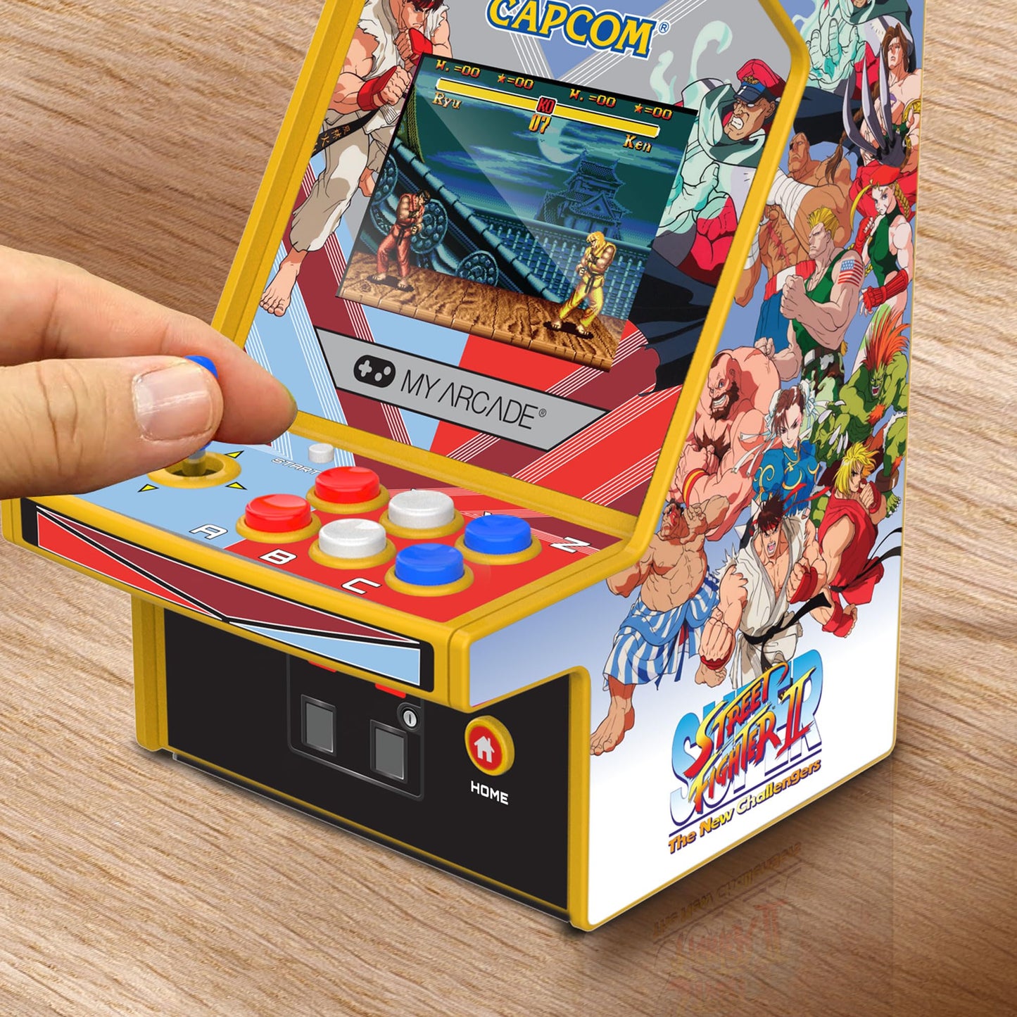 My Arcade retro arcade console showing gameplay screen