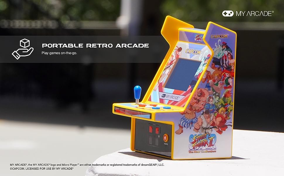Back view of My Arcade console with volume controls