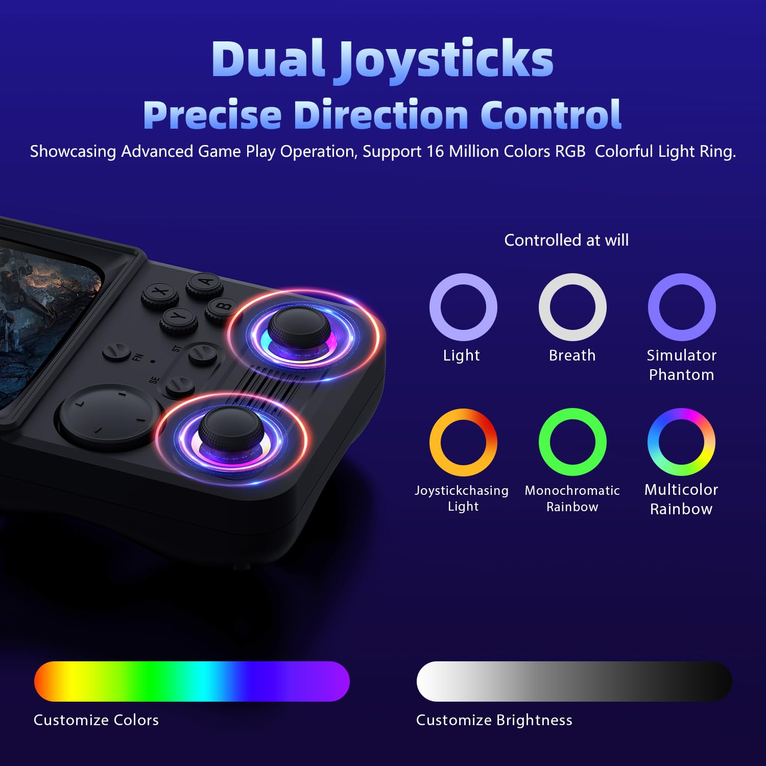 R36TMAX gaming console screen displaying classic arcade game menu