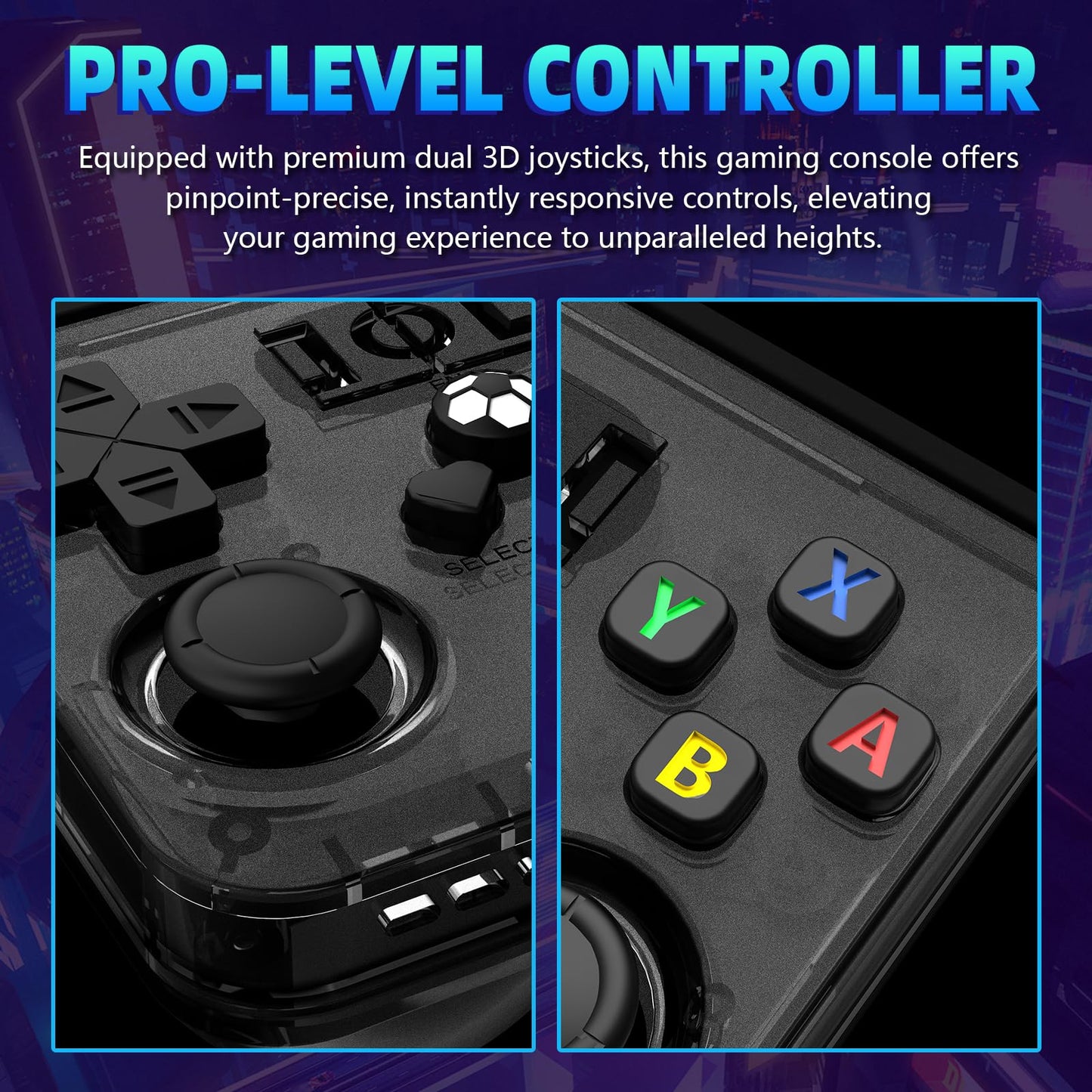 Xiskt R36MAX screen showing high resolution game graphics