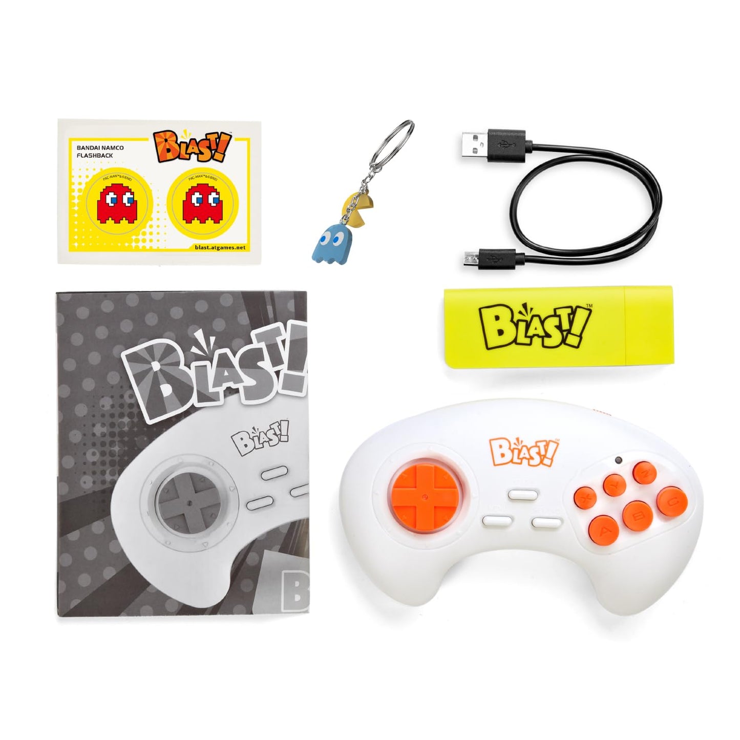 Side profile of Bandai Namco plug and play gaming device