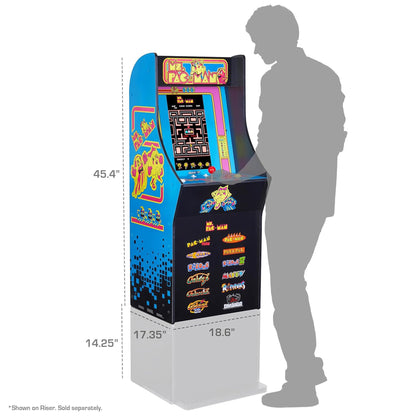 Arcade1Up Ms. Pac-Man Classic SE control panel and joysticks