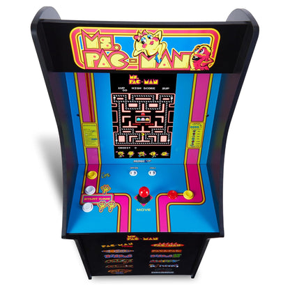 Arcade1Up Ms. Pac-Man Classic SE game selection menu