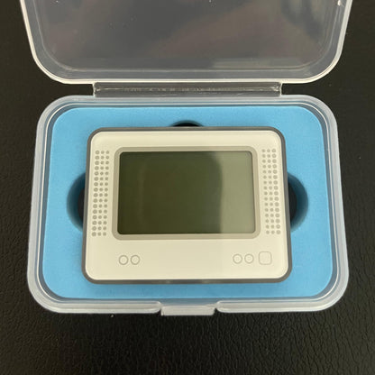 Close up of the 1.2 inch OLED screen on YMW Allmiibo