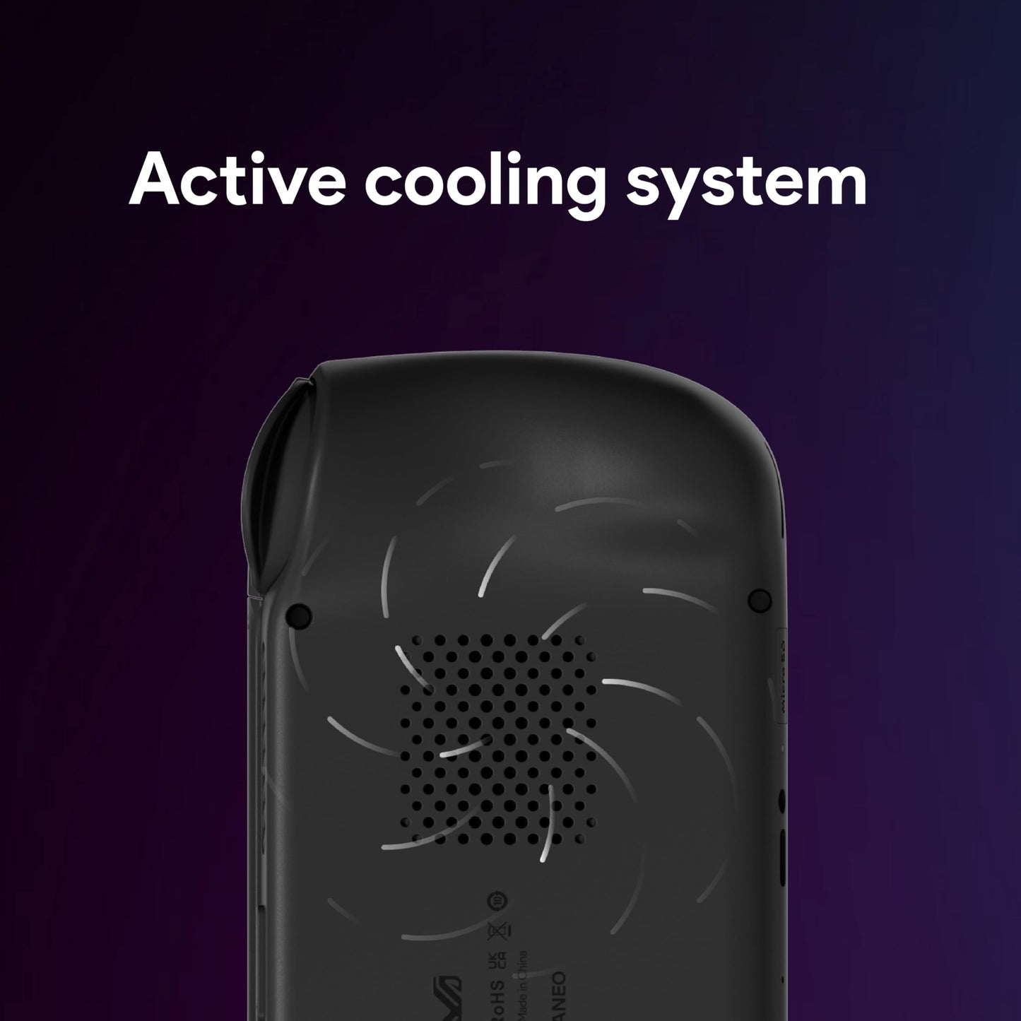 Top view of Ayaneo Pocket Air Mini focusing on trigger buttons and USB-C port