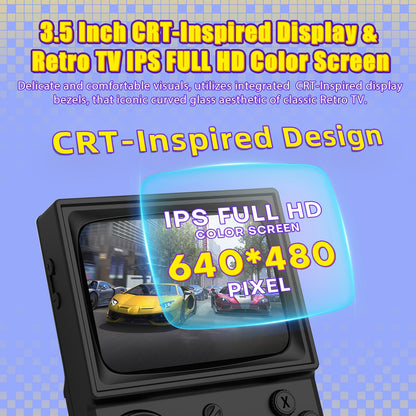 Rear view of AISLPC R36T portable game system