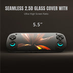 Close up of Retroid Pocket 5 touchscreen interface