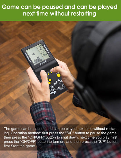 Side profile of HLF portable brick game console