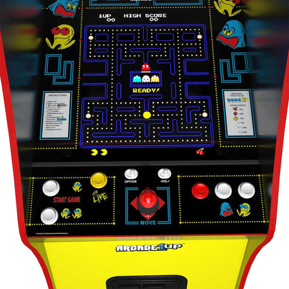 Arcade1Up Pac-Man Deluxe faux coin door and base design
