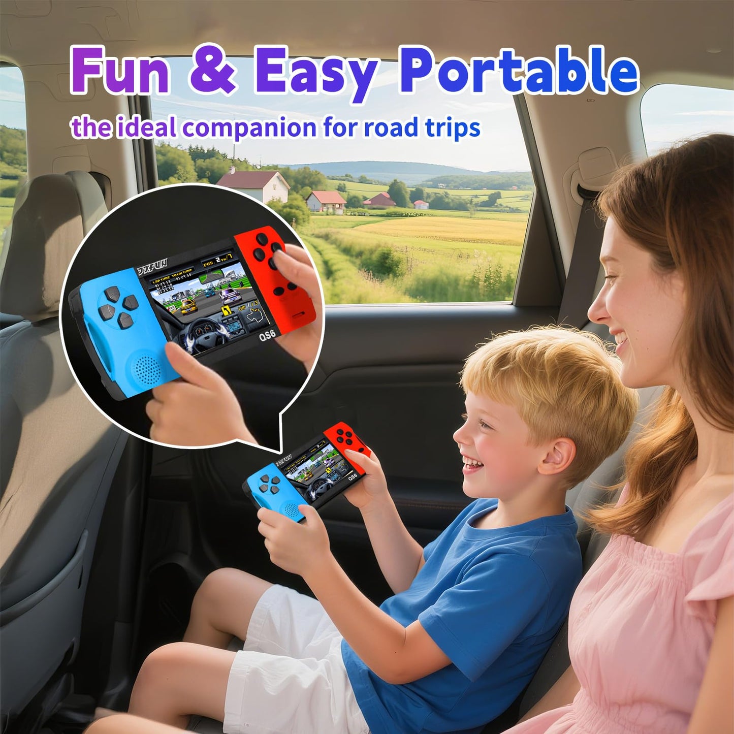 Snonbros kids game console showing menu screen display