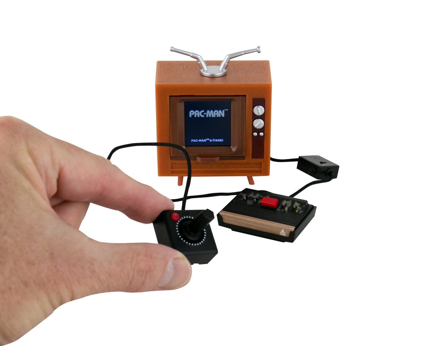 Back view of Super Impulse Tiny Arcade Atari 2600 console