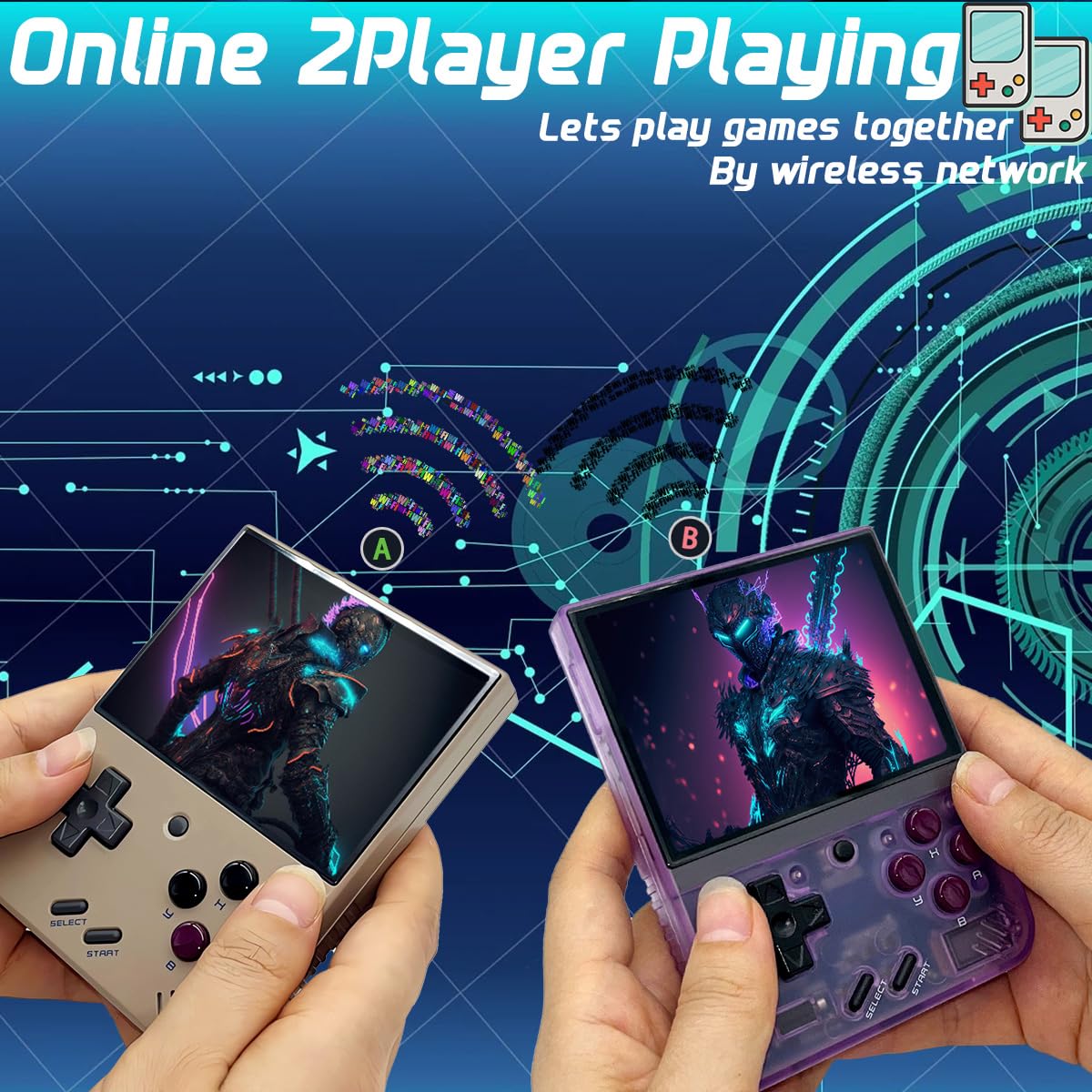 Included accessories for Fingerevo Miyoo Mini Plus gaming console