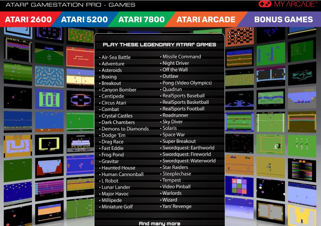Back view of My Arcade Atari Game Station Pro showing HDMI and USB ports.