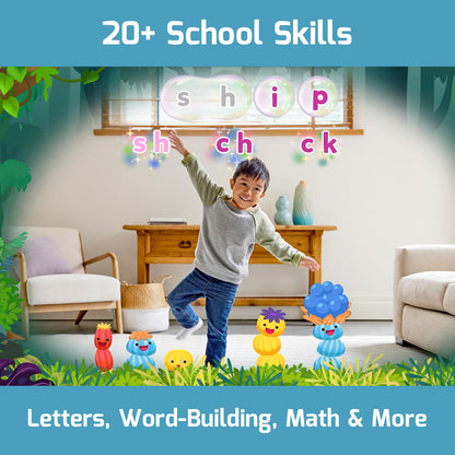 Example of character selection screen on LeapMove system