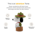 Tonies Peanuts Camp Snoopy Audio Toy Figurine back view depicting the classic character design