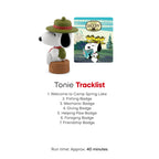 Tonies Peanuts Camp Snoopy Audio Toy Figurine close up of the durable magnetic base