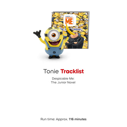 Close up details of the durable magnetic base on the Tonies Minions audio play character.