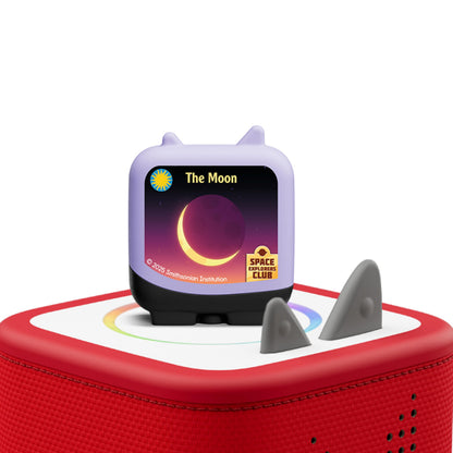 Tonies Space Explorers Club four pack showing individual details of the astronaut character audio figures