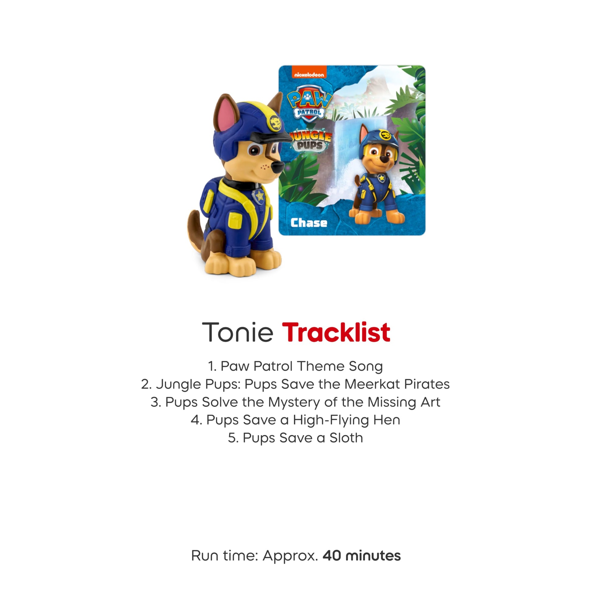Tonies Chase PAW Patrol collectible storyteller figurine standing straight