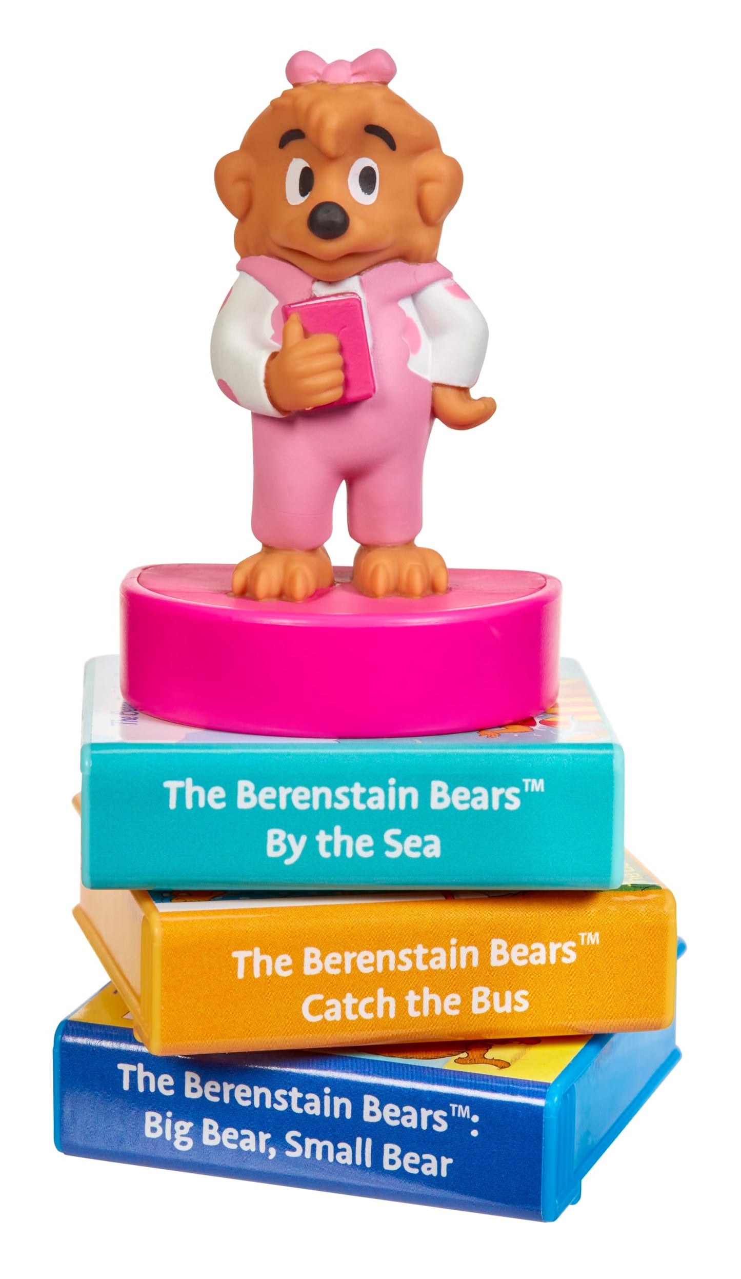 Rear view of the product packaging highlighting the early reading developmental benefits.