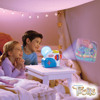 Three Trolls story cartridges and Branch audio character figure displayed together