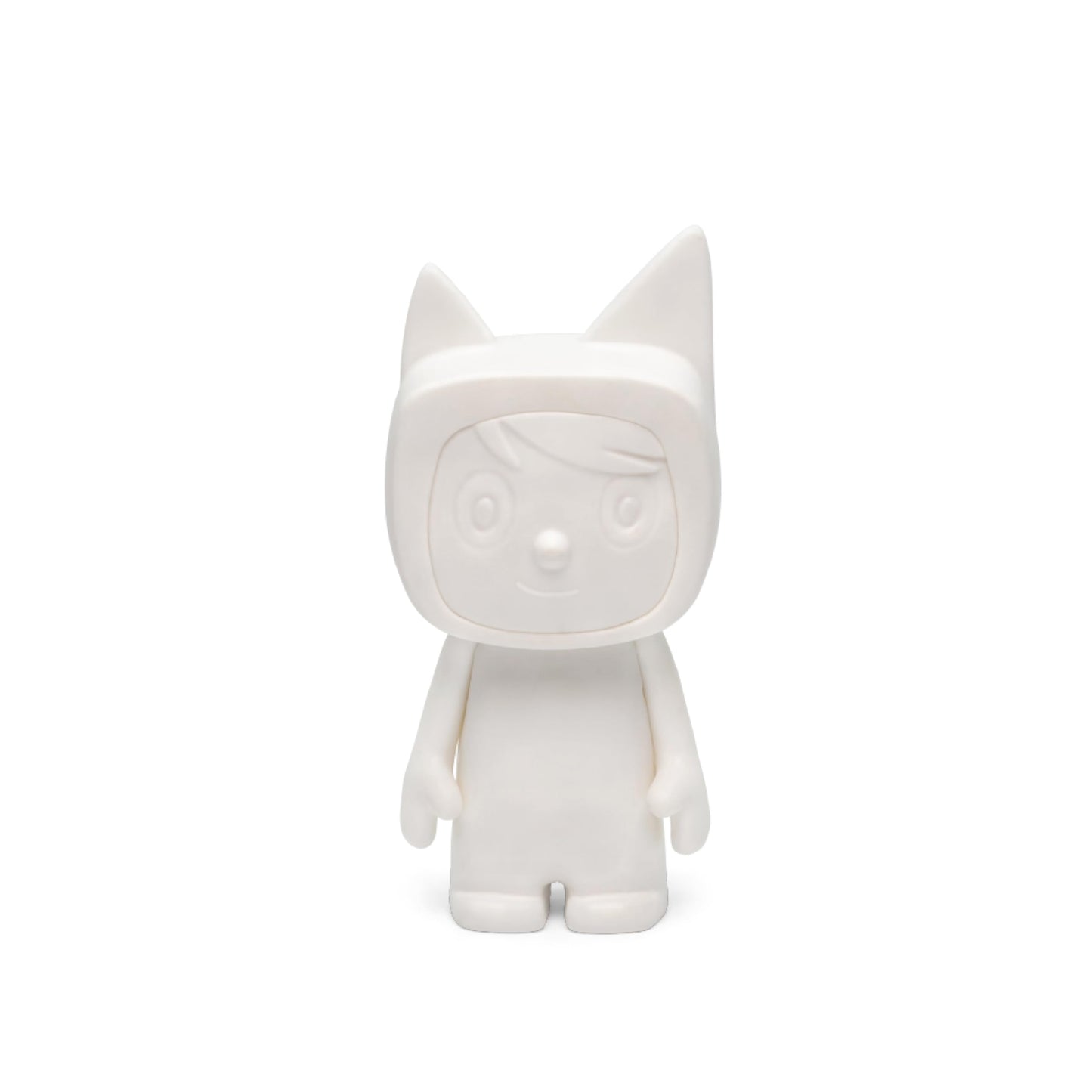 Tonies customizable figurine decorated with creative markers illustrating a personalized children's character concept.
