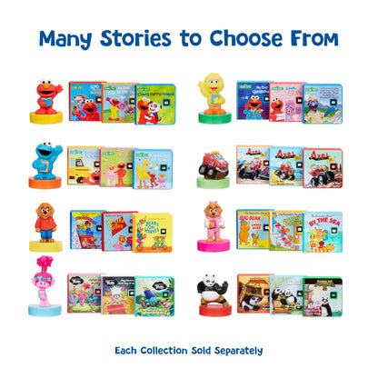 Close up view of the Poppy and Branch storybook cartridges detailing the artwork