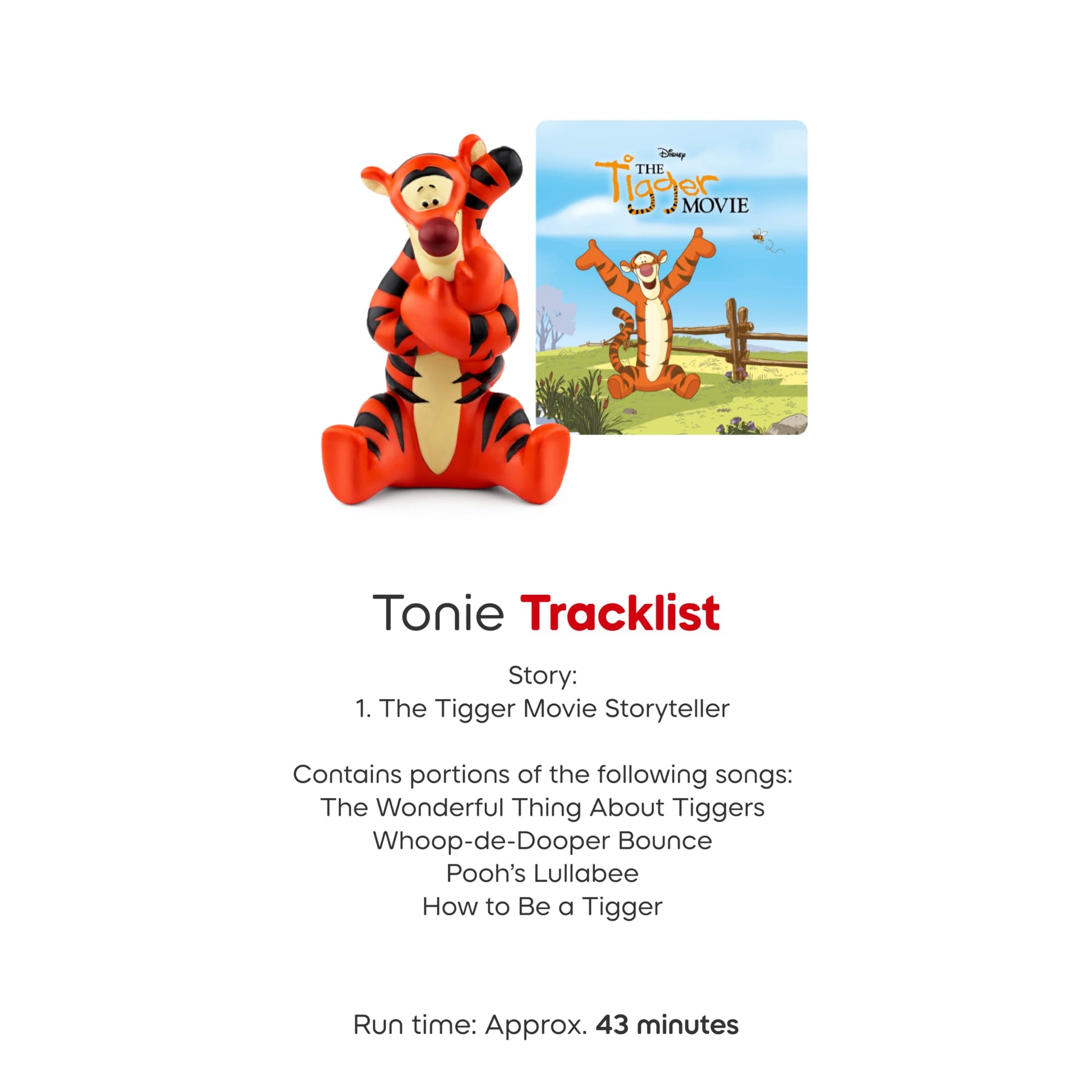 Close up of the durable design on the Disney Tigger collectible audio figure.