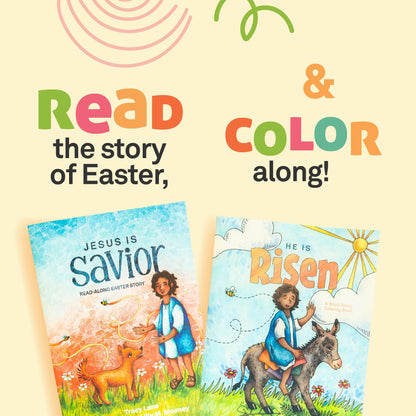 FAMILYLIFE Jesus Is Savior children storybook showing the cover and illustrated inside pages.