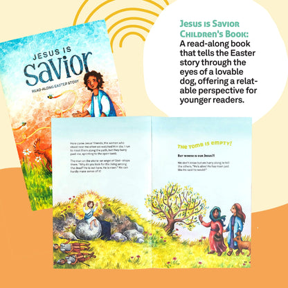 FAMILYLIFE Complete Easter bundle layout showcasing all 12 symbolic eggs and two storybooks.