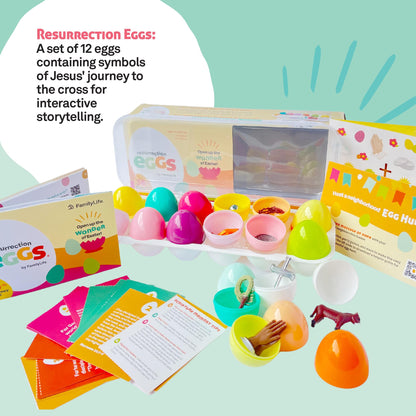 FAMILYLIFE authentic USA imported Christian kids books and resurrection egg bundle box.
