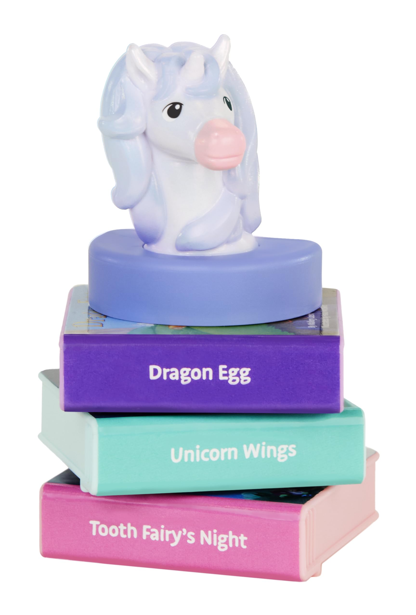 Toddler toy storybook cartridges featuring tooth fairy and dragon stories