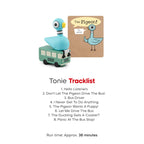 Side angle view of the magnetic base on the Tonies Pigeon storytelling toy character