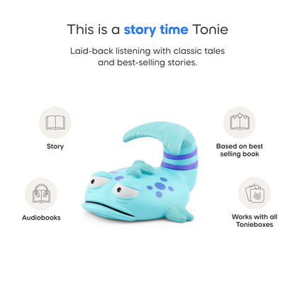 Authentic Tonies blue fish character toy showing premium hand painted details
