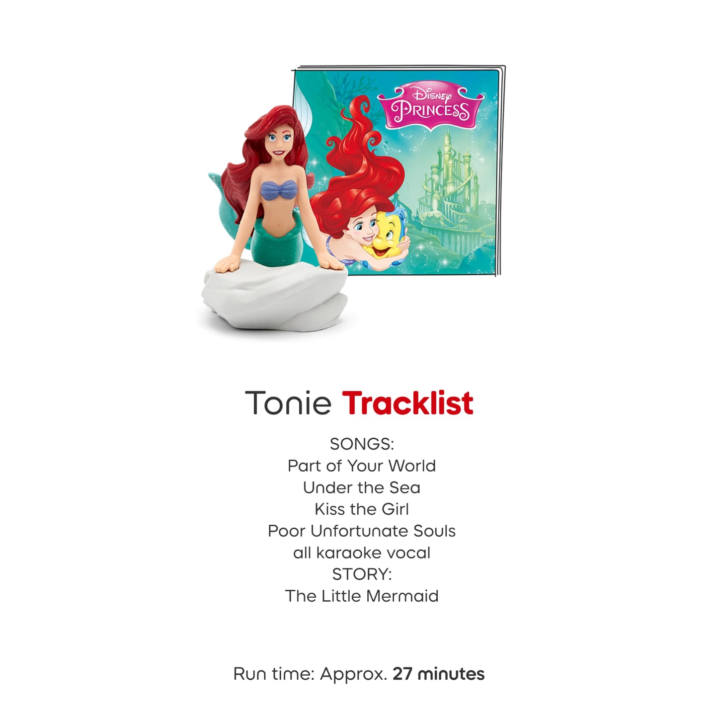 Belle Disney Princess audio story figurine compatible with the screen free toy box