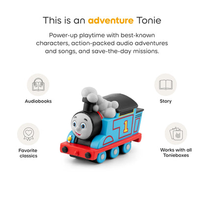 Close up of Thomas the Tank Engine educational figurine for childhood learning