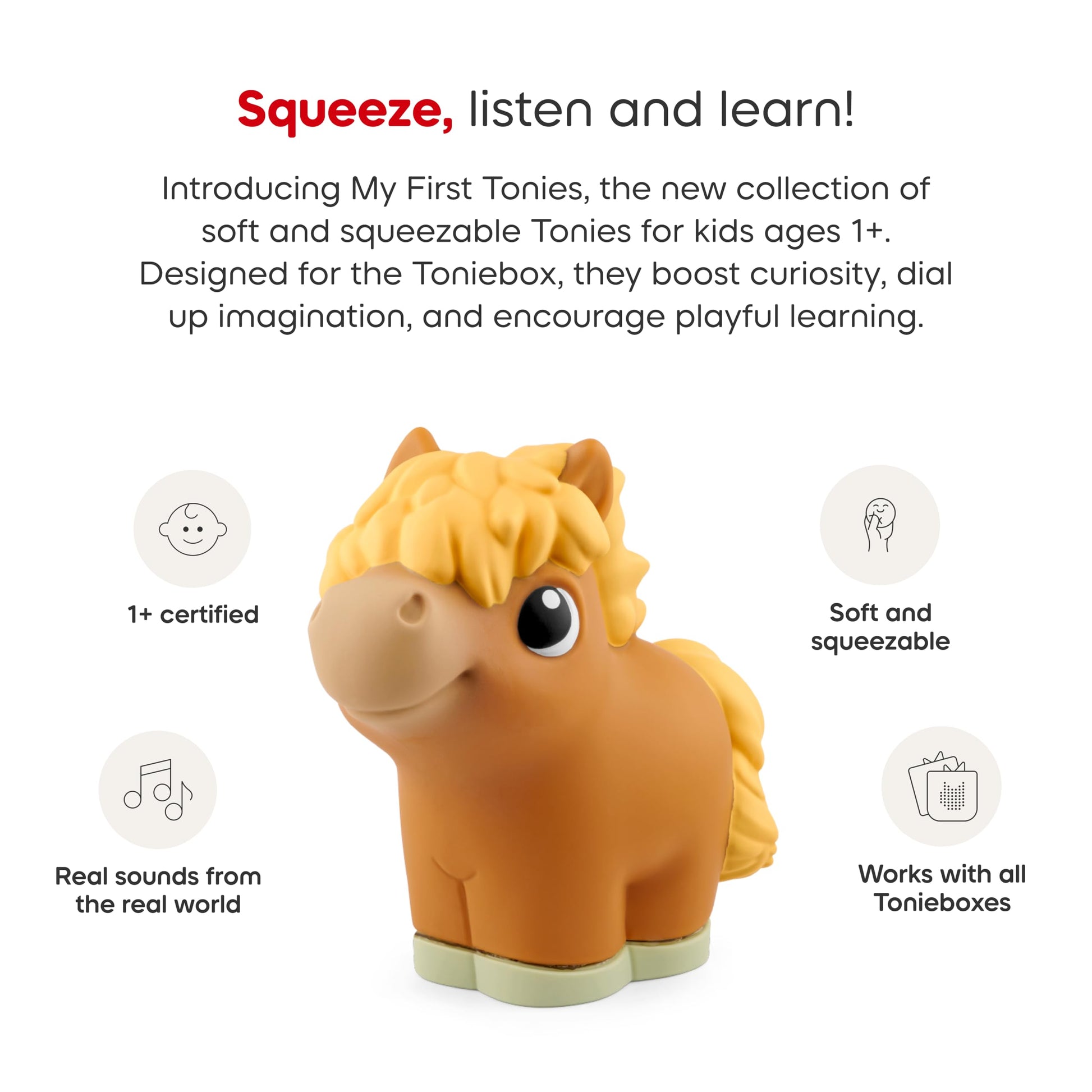 The packaging box for the toddler audio figurine pack displaying official branding and appropriate age rating.