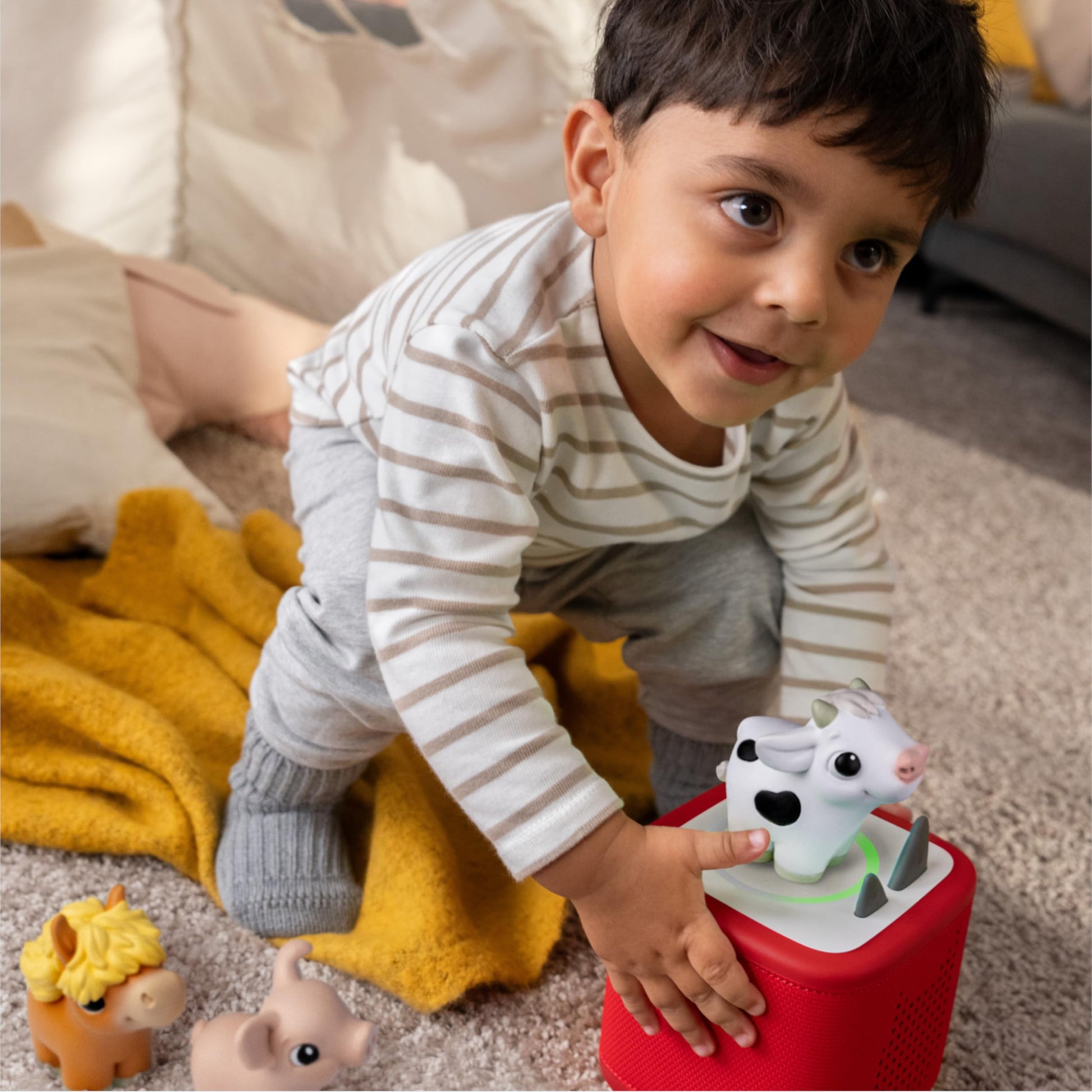 Close up view of the horse character showcasing the detailed lightweight design meant for early language development.