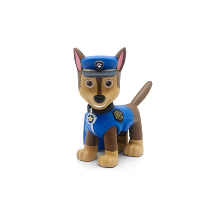 Close up view of authentic Tonies Chase figurine showcasing the sturdy collectible design