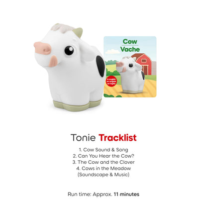 Kids interacting with the Sunset Red Toniebox 2 by tapping the side to change tracks.