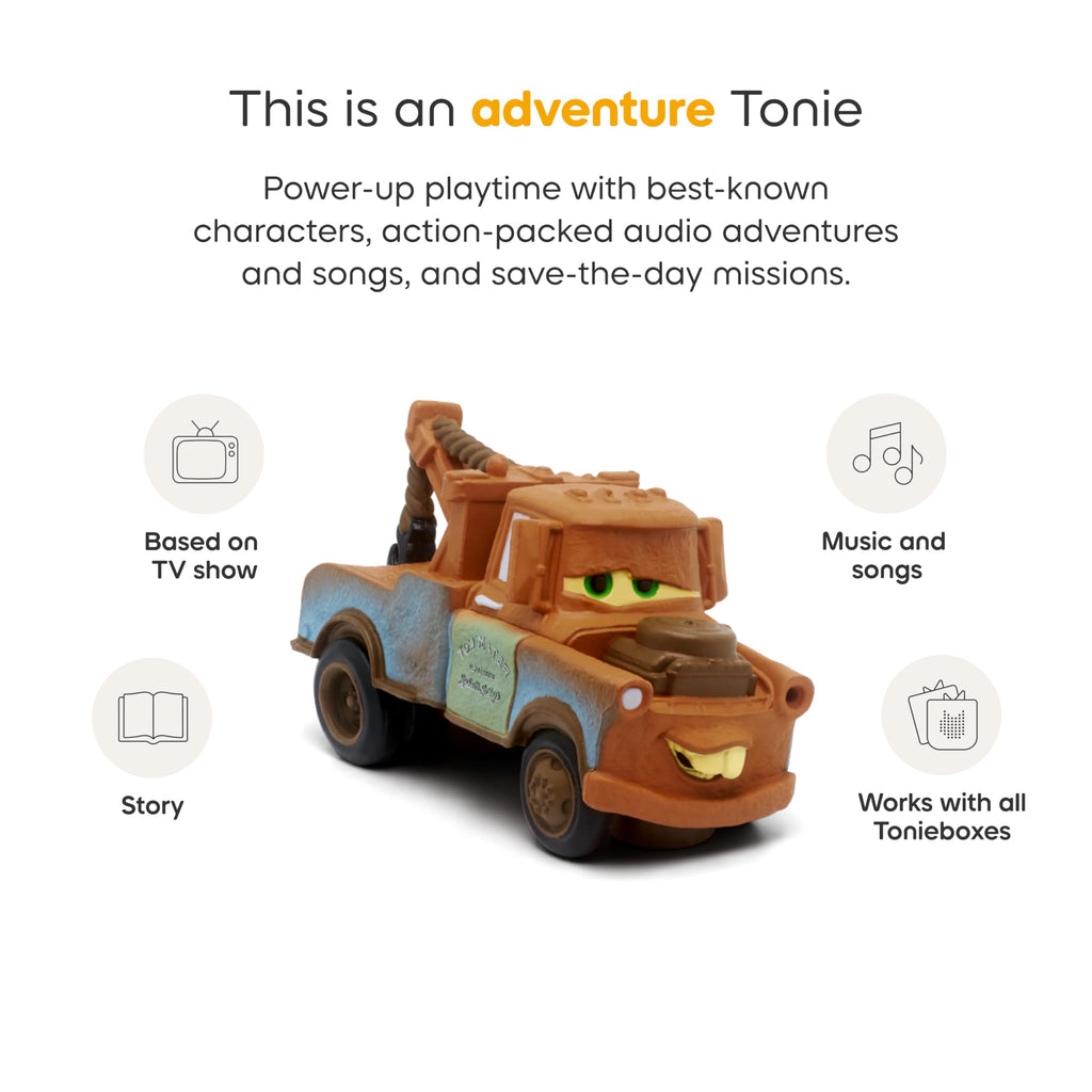 Disney Cars Mater audio character figurine for kids screen free storytelling and music