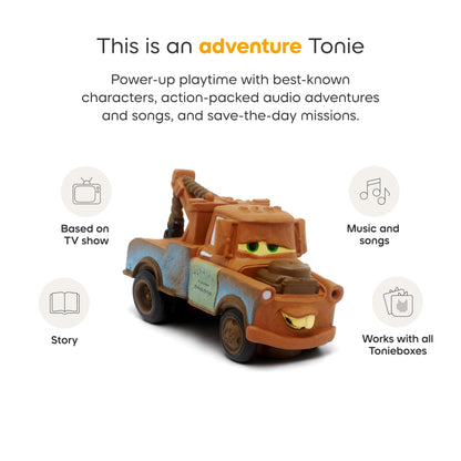 Disney Cars Mater audio character figurine for kids screen free storytelling and music