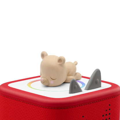 Authentic Sleepy Bear audio figurine attached to a compatible audio player for evening routines.